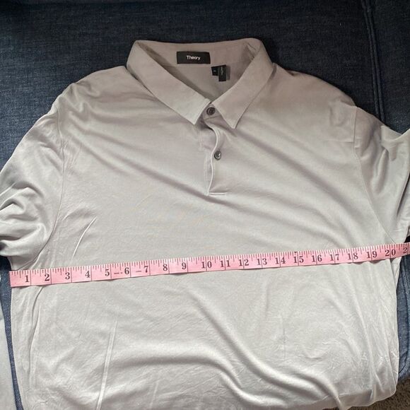 Theory Long Sleeve Gray Polo Shirt Size XL - Picture 6 of 6